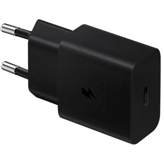 Wandladegerät Samsung EP-T1510XBEGEU PD 15W USB-C + Kabel, Schwarz