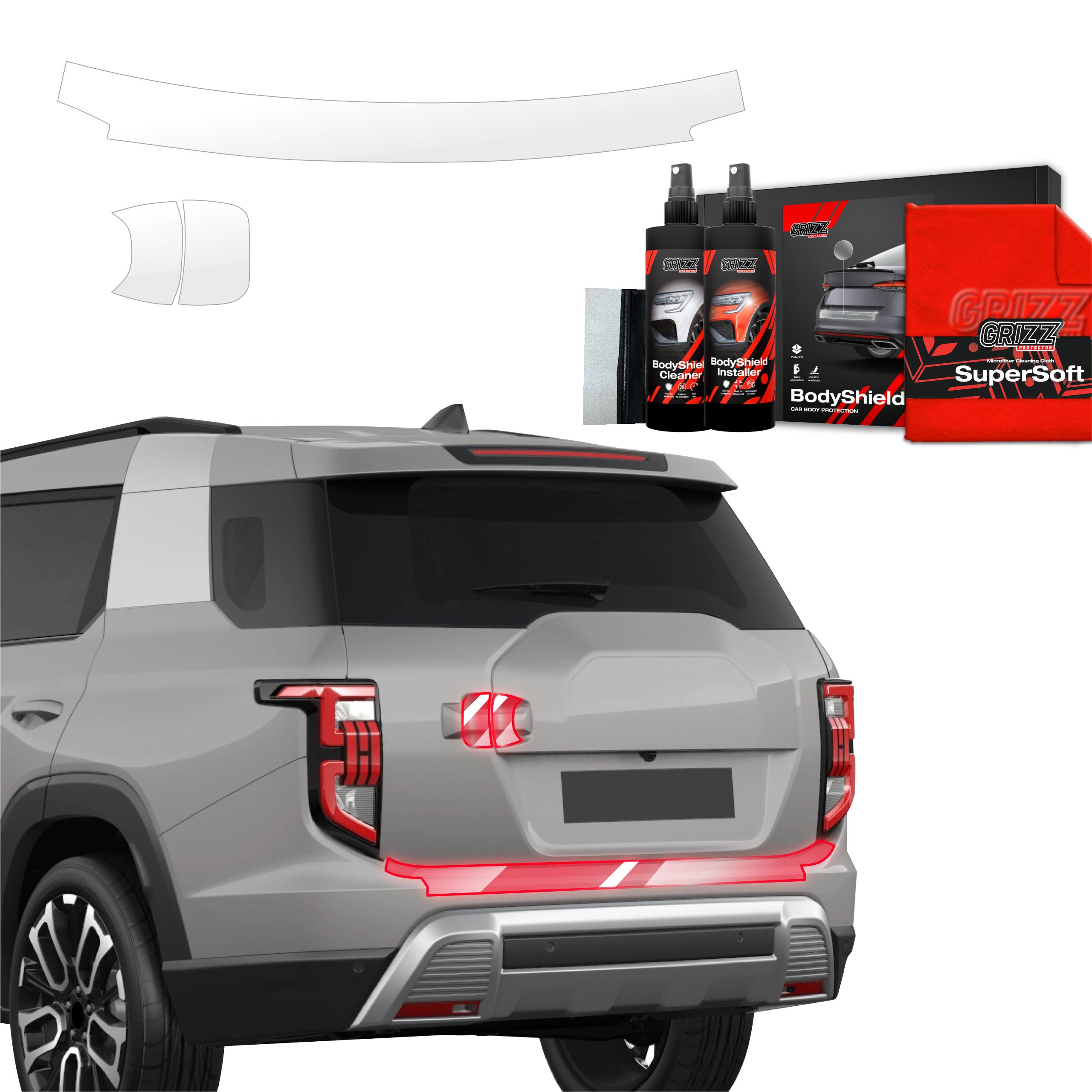 3in1 Schutzfolie Grizz Protector für Ladekante - SsangYong Torres (2024-2026)