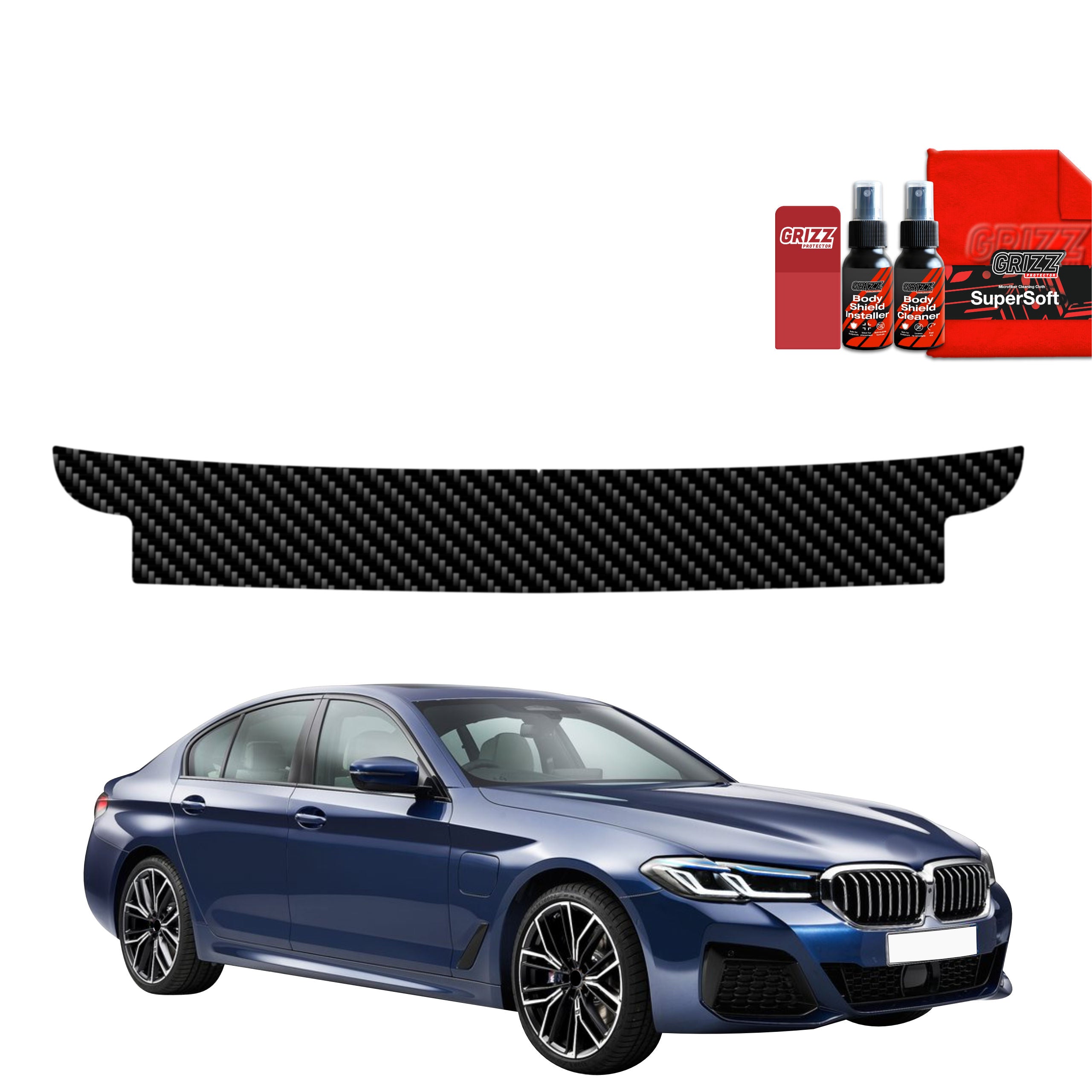 Kohlenstoff Schutzfolie Grizz Protector für Ladekante - BMW 5 G30 Sedan (2023- 2025)