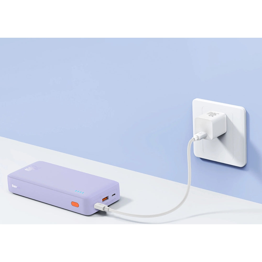 Powerbank Baseus Airpow 20000mAh 20W + Kabel, Violett