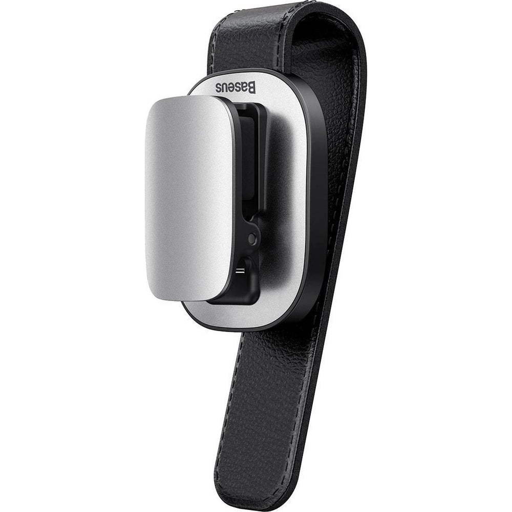 Autohalterung / Brillenclip Baseus Platinum Vehicle Eyewear Clip, Schwarz / Silbern