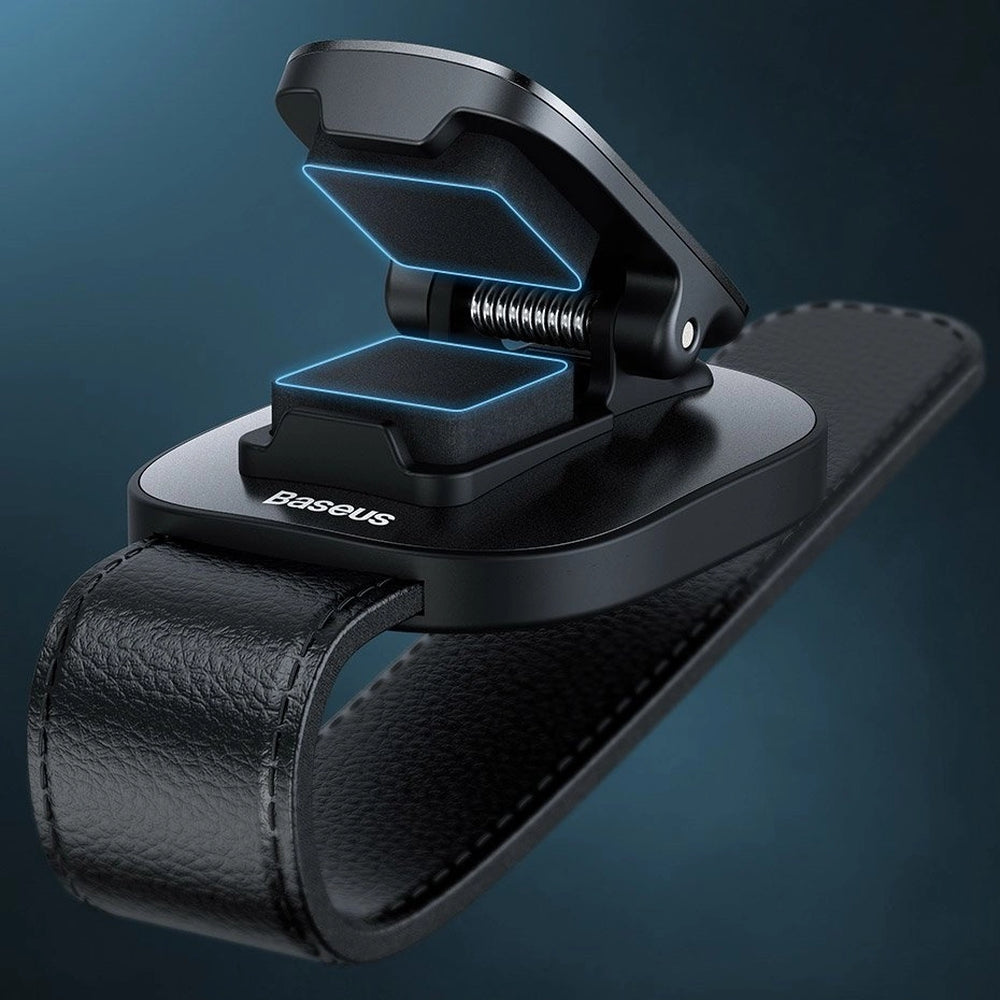 Autohalterung / Brillenclip Baseus Platinum Vehicle Eyewear Clip, Schwarz / Silbern