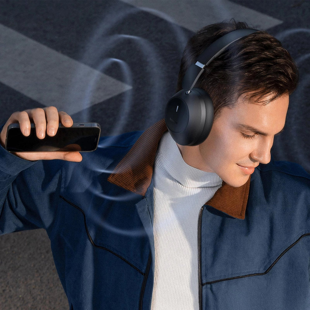 Kabellose Over-Ear-Kopfhörer, Bluetooth 5.3, Baseus Bass 30 Max, Schwarz