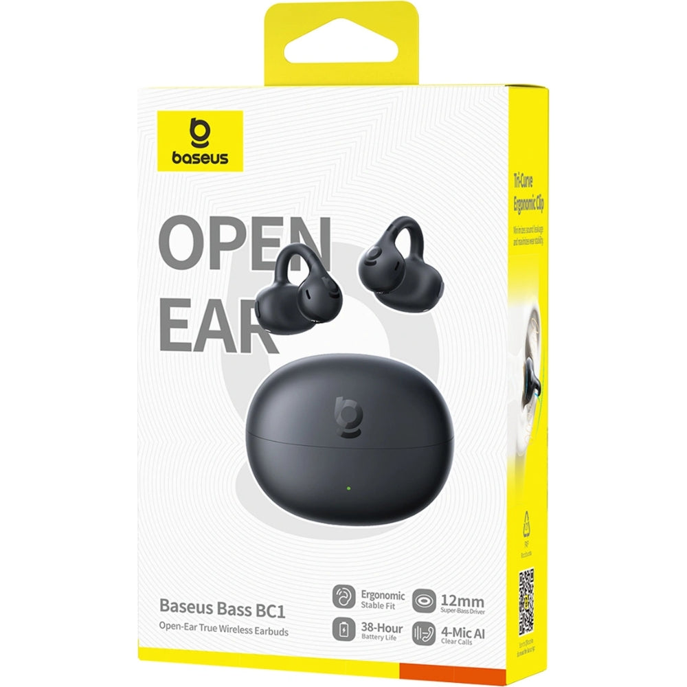 Baseus Bass BC1 Open Ear  drahtloser In-Ear-Kopfhörer, Schwarz