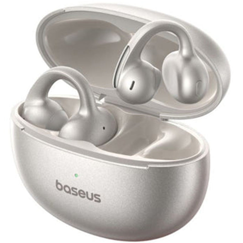 In-Ear-Kopfhörer mit Ohrbügel, Baseus Bowie MC1 Pro Open Ear TWS Earbuds, IP67, Bluetooth 6.0, Silbern