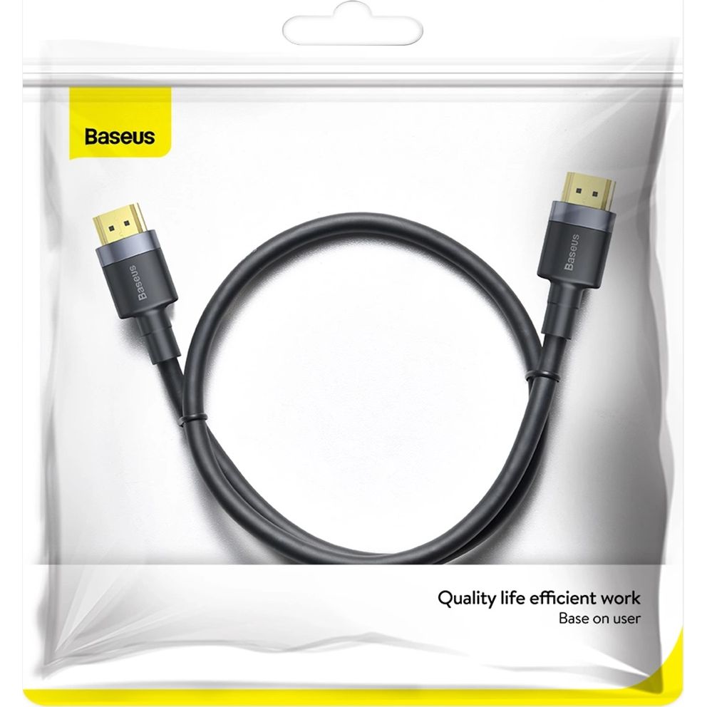Kabel HDMI 2.0, Baseus Cafule, Full HD 4K/60Hz 18Gb/s, 1m, Schwarz