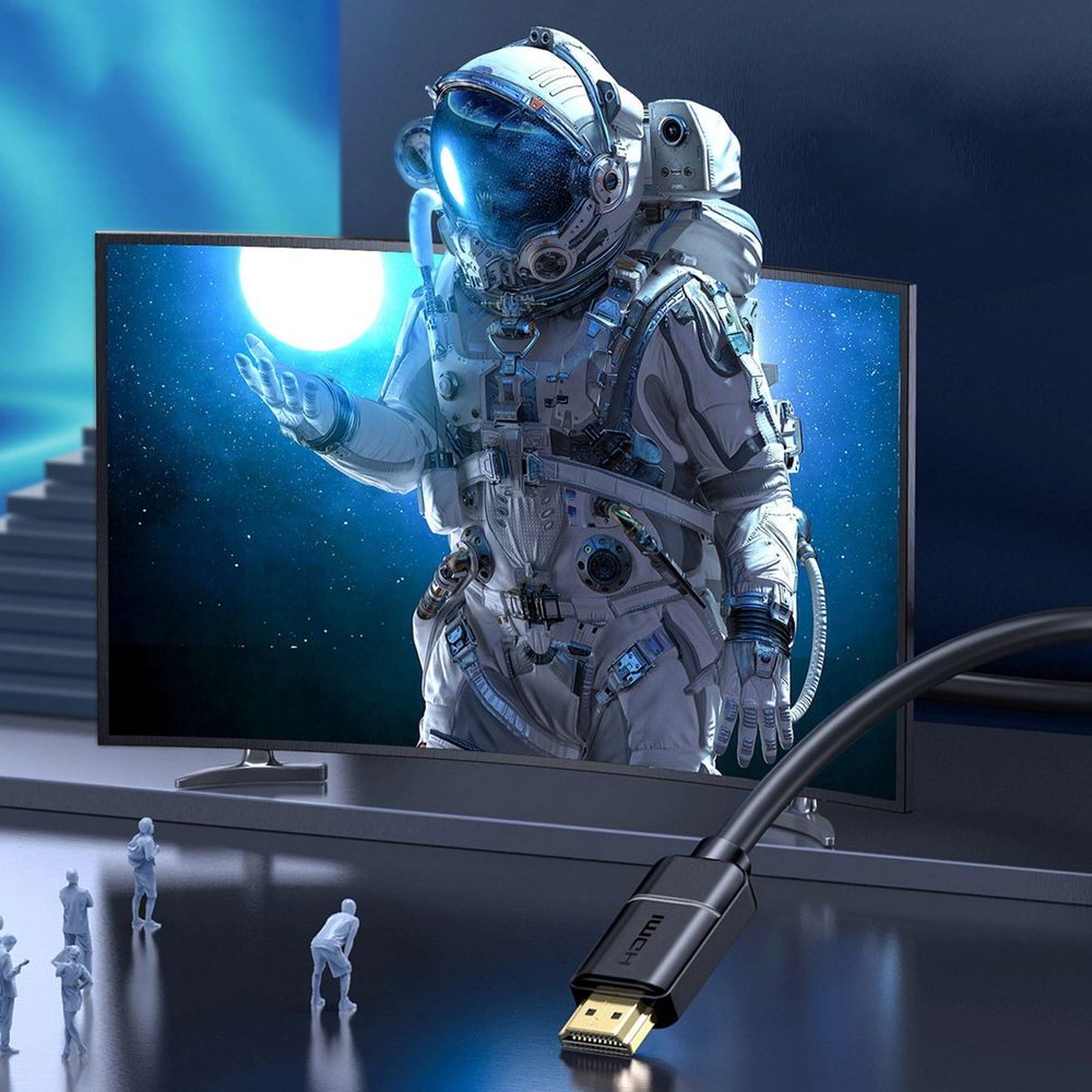 Kabel HDMI 2.0, Baseus High Definition Series, Full HD 1080p/60Hz, 18Gb/s, HDR, 12 m, Schwarz