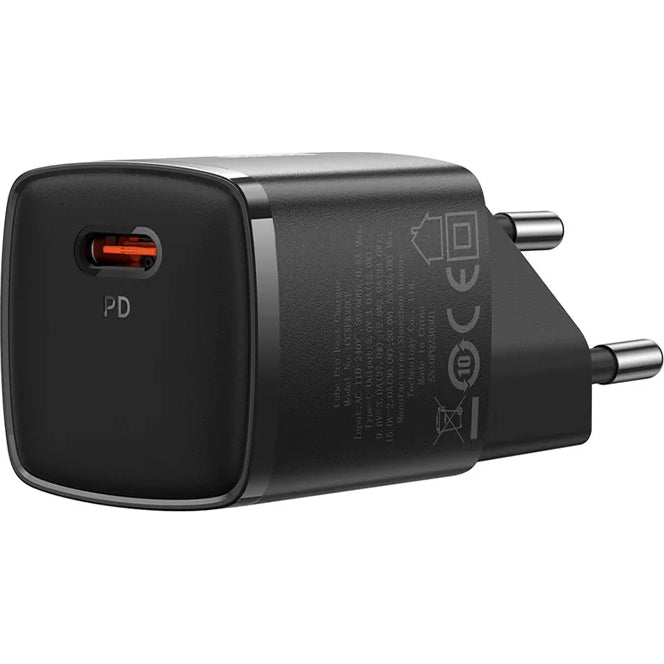 Wandladegerät Baseus Cube Pro GaN3 PD USB-C, 30W, Schwarz