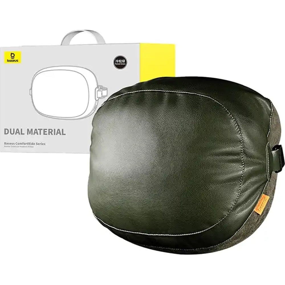 Baseus Dual Material Comfordride Serie Auto-Kissen, Dunkelgrün