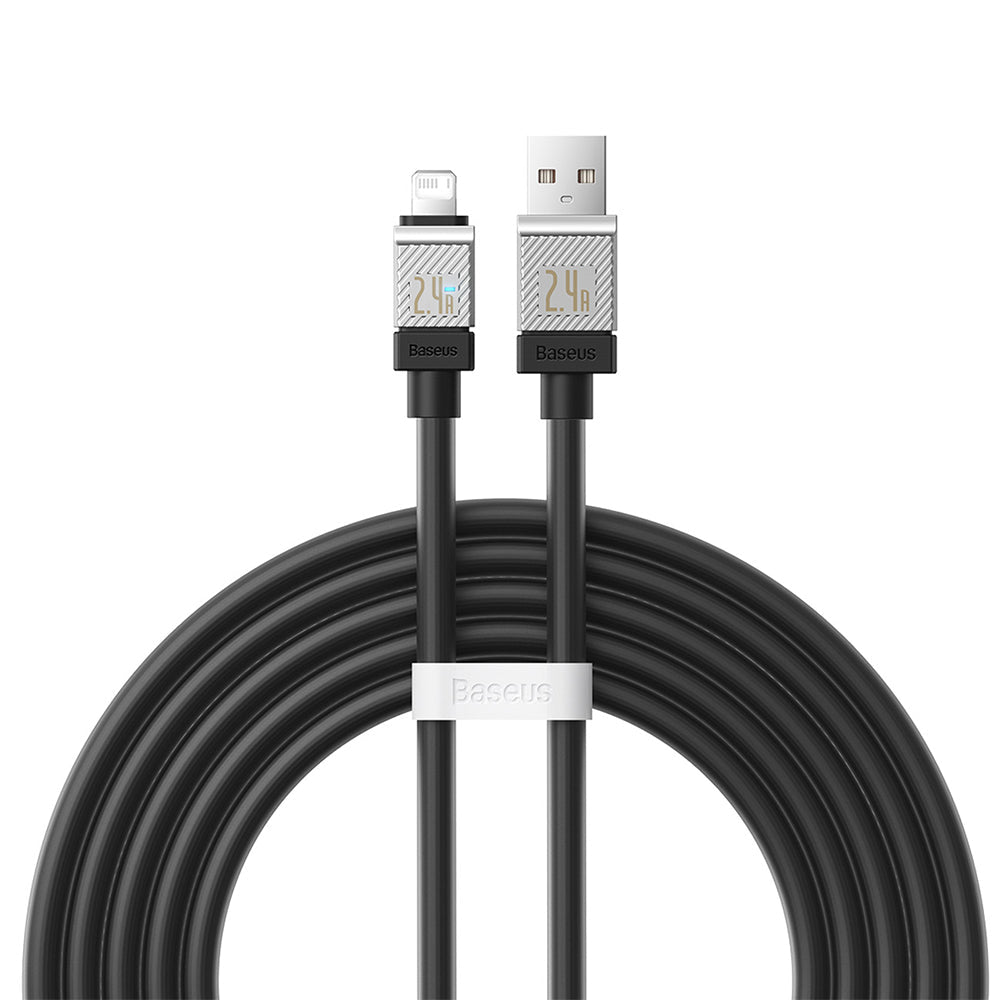 Kabel Baseus Superior USB-A für Lightning 2.4A 2m, Schwarz