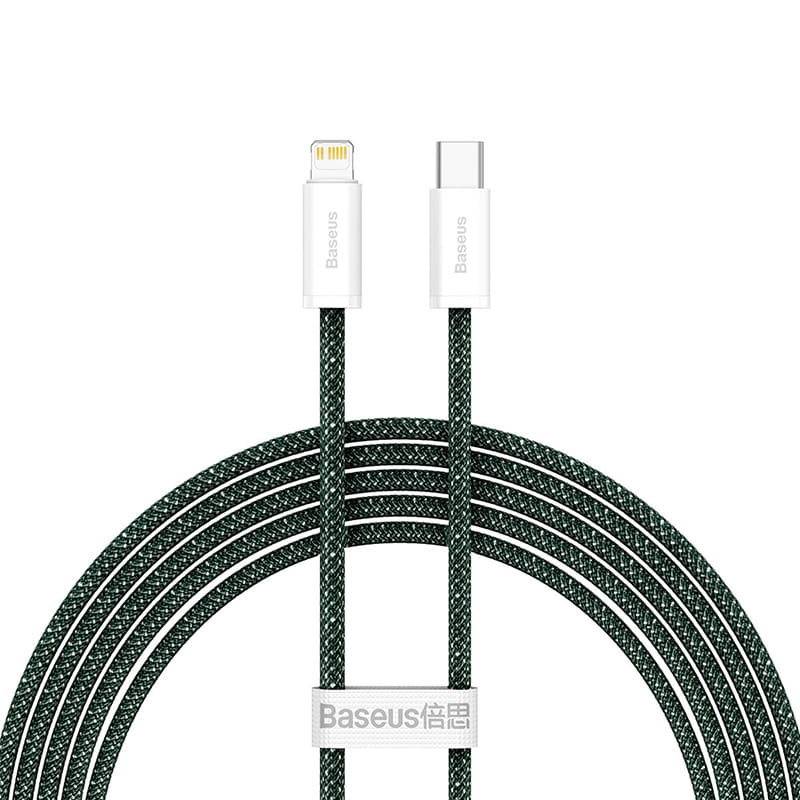 Dynamic Series Baseus USB-C zu Lightning 20W PD Kabel 2m, Grün