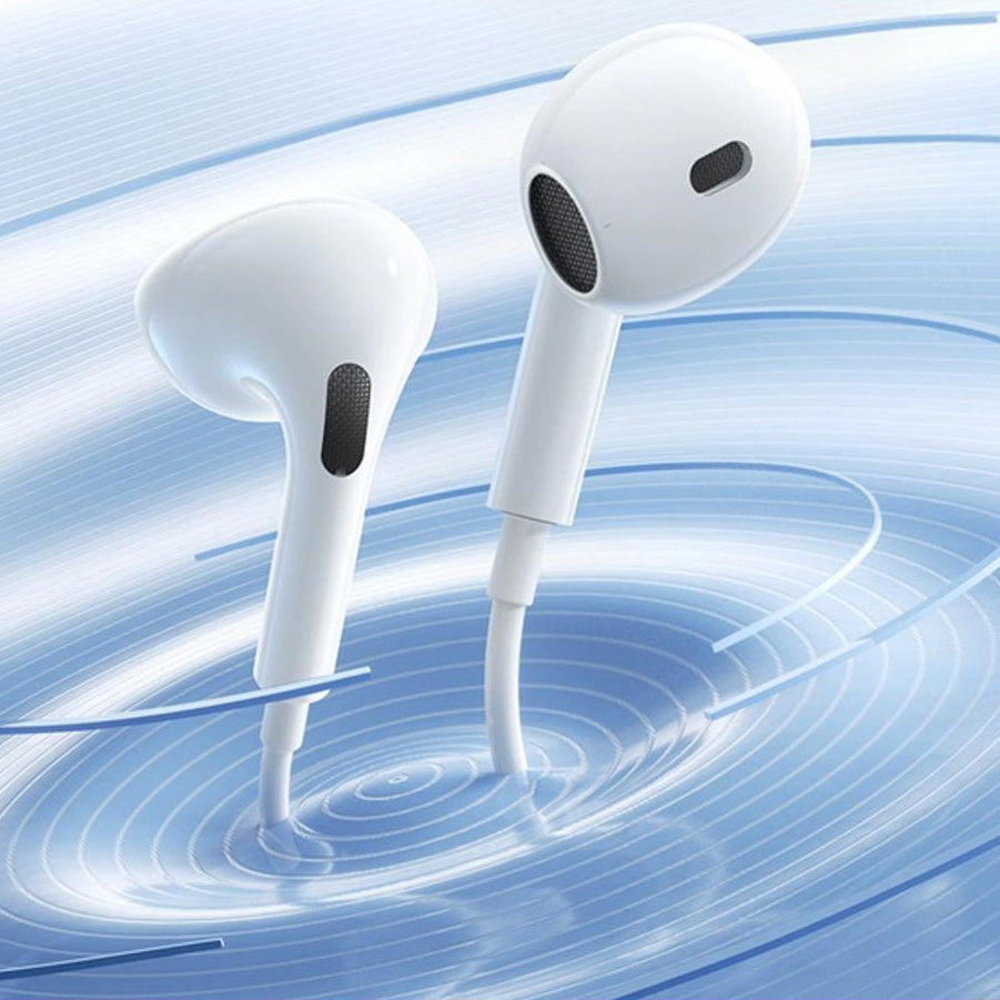 Kabelgebundene In-Ear-Kopfhörer mit Mini-Jack 3,5 mm, Baseus Encok HZ19, Weiß
