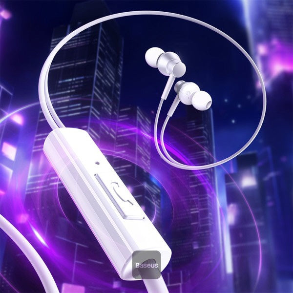 Kabelgebundene In-Ear-Kopfhörer mit Mini-Jack 3,5 mm, Baseus Encok HZ11, Weiß