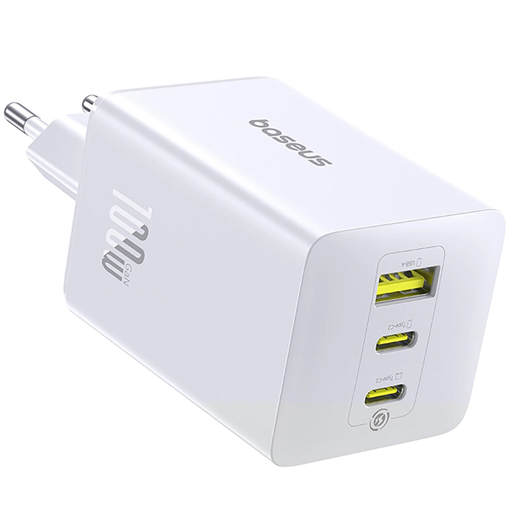Netzladegerät 100W, 1x USB-A, 2x USB-C, Baseus EnerFill FE11, Weiß