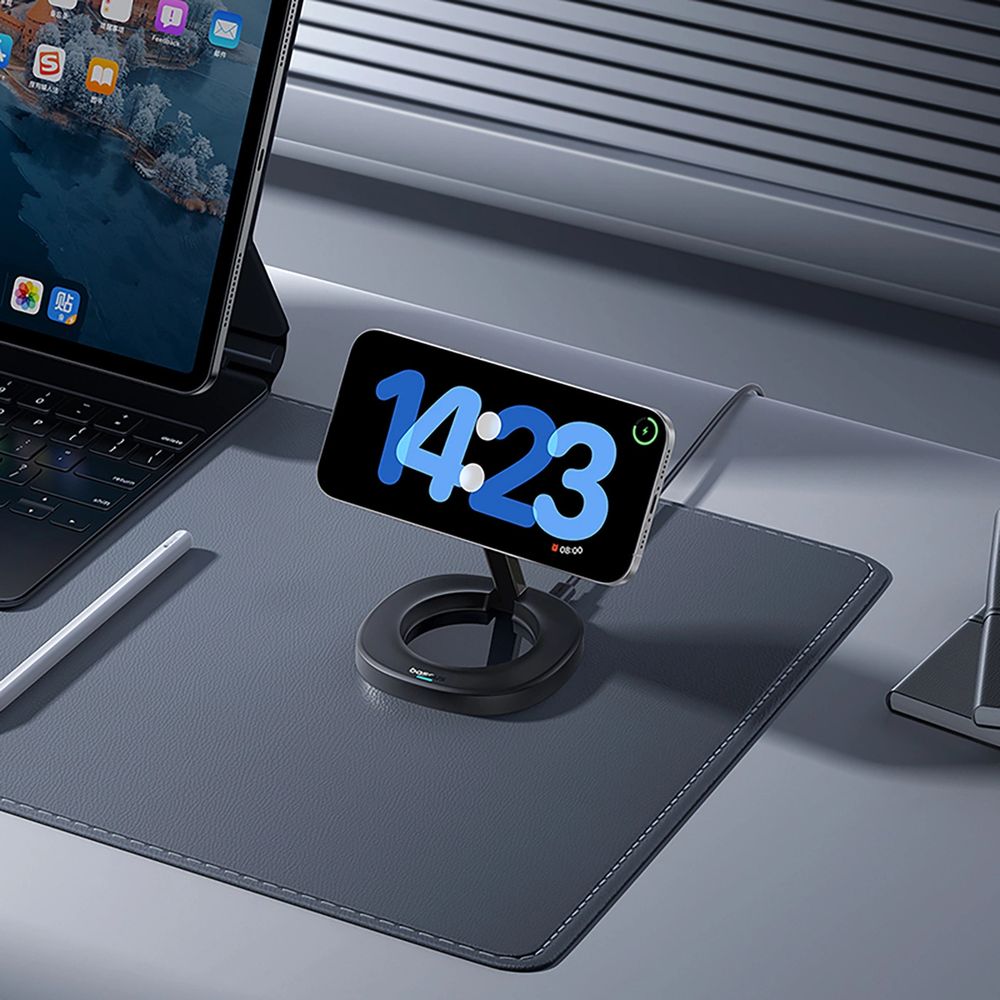 Faltbares induktives Ladegerät, Baseus EnerFill FF11 mit MagSafe, Qi2 15W + Ladegerät USB-C 20W und Kabel USB-C 1 m, Schwarz