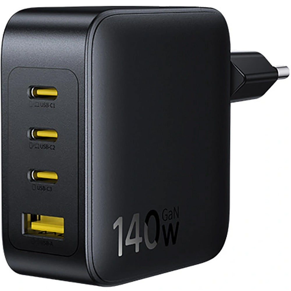 Netzladegerät 140W, 1x USB-A, 3x USB-C, GaN, Baseus EnerFill FH11, Schwarz