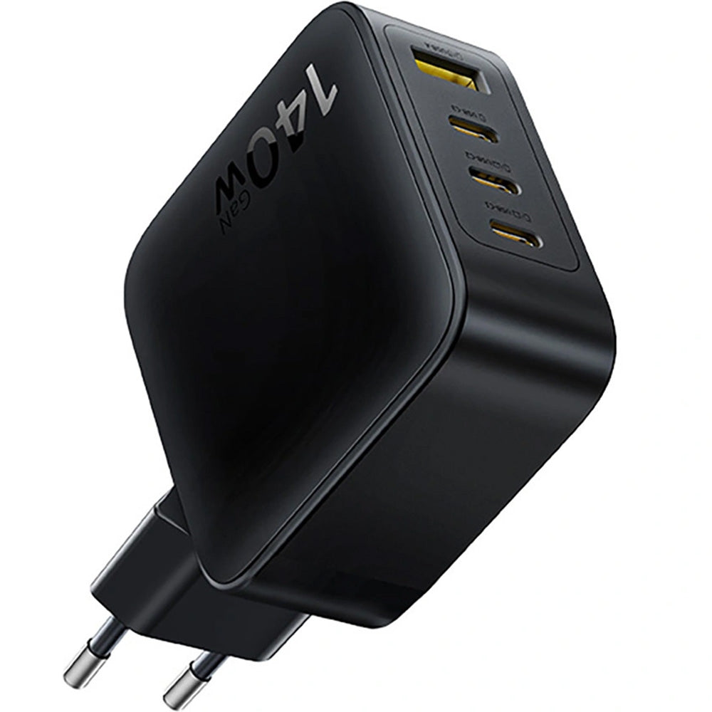 Netzladegerät 140W, 1x USB-A, 3x USB-C, GaN, Baseus EnerFill FH11, Schwarz