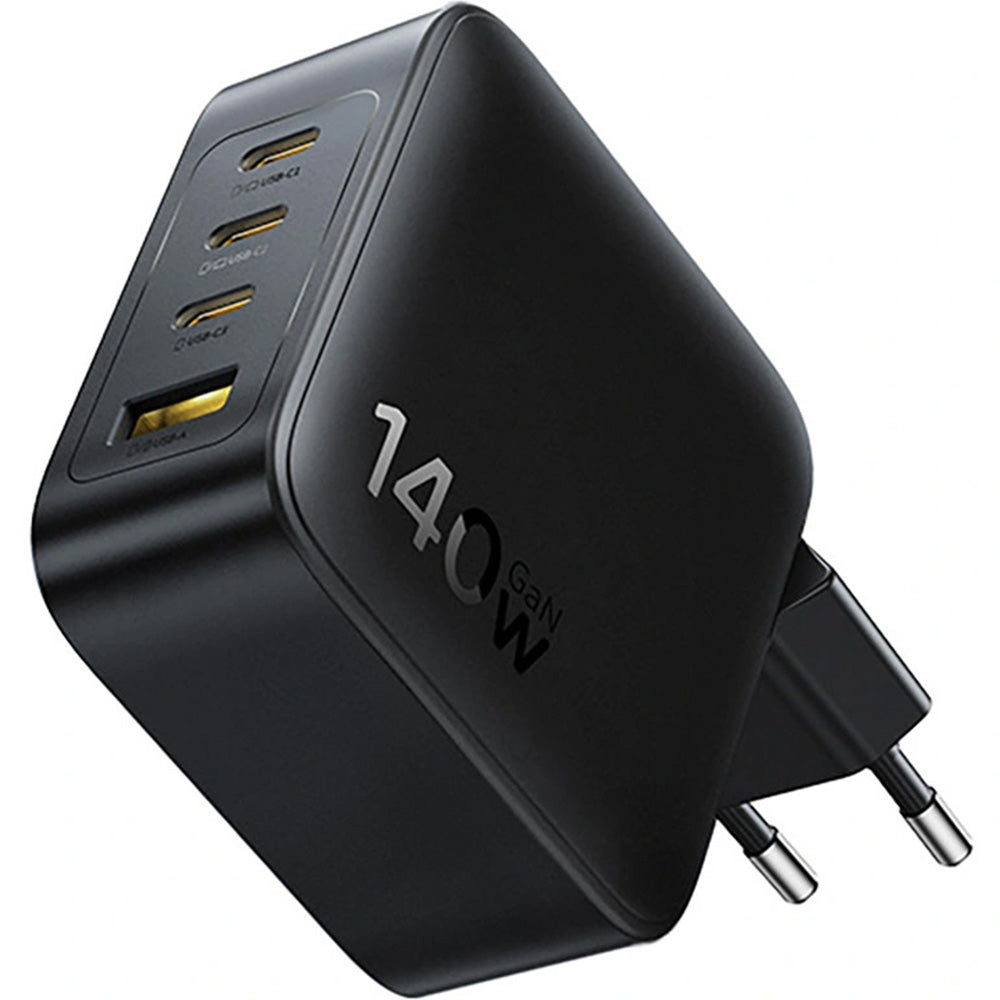 Netzladegerät 140W, 1x USB-A, 3x USB-C, GaN, Baseus EnerFill FH11, Schwarz