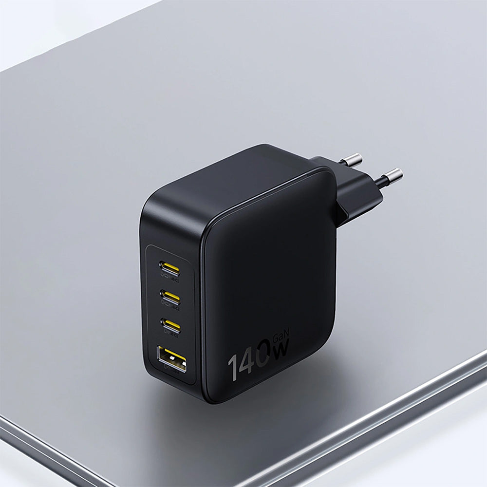 Netzladegerät 140W, 1x USB-A, 3x USB-C, GaN, Baseus EnerFill FH11, Schwarz