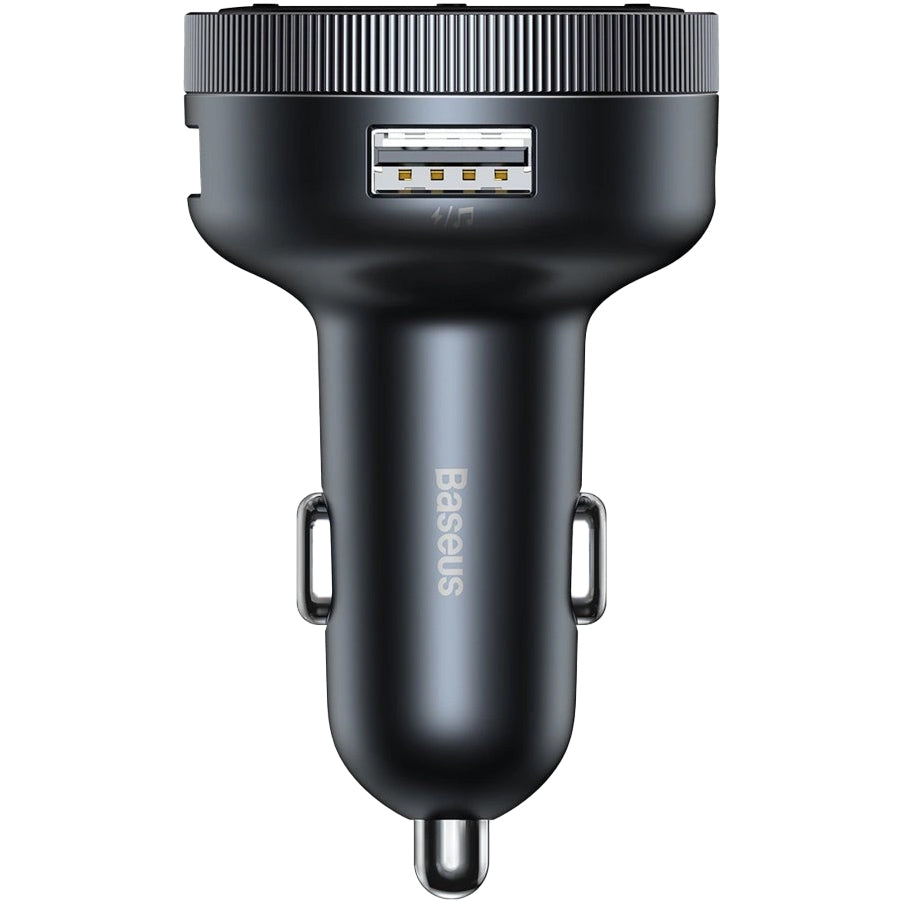Autoladegerät + FM-Sender Baseus Enjoyer, 17W, Bluetooth 5.0, MicroSD, Minijack 3.5mm, Schwarz