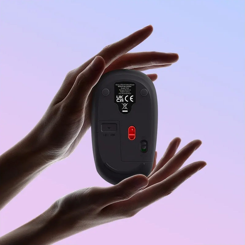 Ergonomische kabellose Maus, Baseus F01A, 2.4 GHz, 1600 DPI, Grau