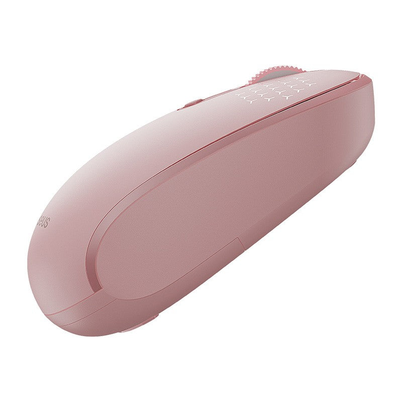 Ergonomische kabellose Maus, Baseus F01B, Tri-Mode Wireless Mouse, Bluetooth 5.0 / 3.0, 2.4 GHz (USB) 1600 DPI, Rosa