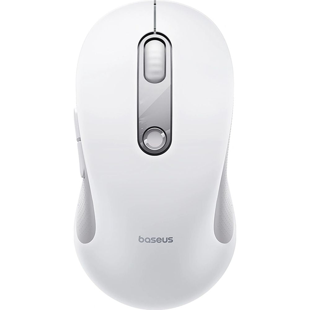 Ergonomische kabellose Maus, Baseus F02, USB 2.4GHz, 1600 DPI, Weiß-Grau