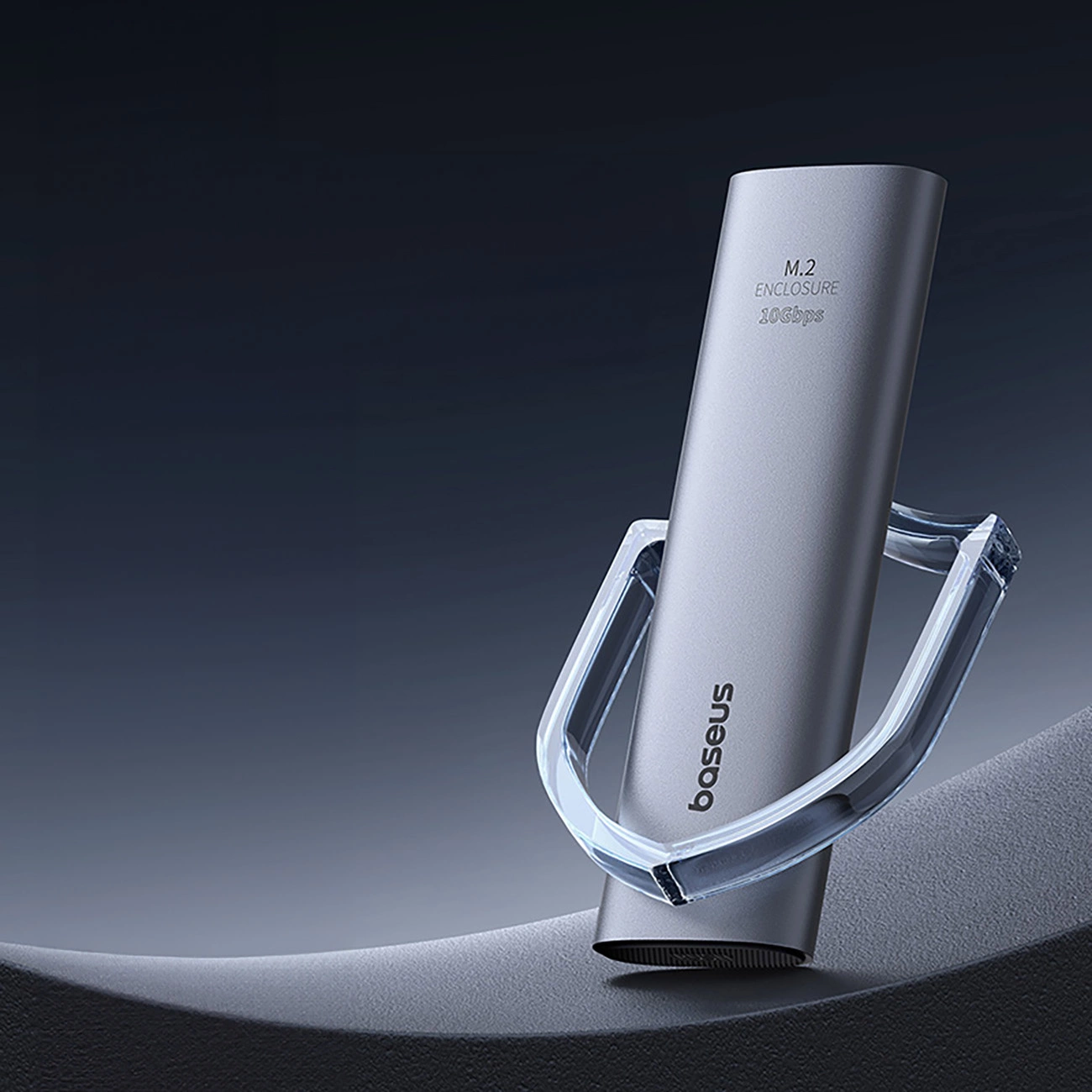 M.2 NVMe-Laufwerksschacht / Festplattengehäuse, Baseus FlyJoy SSD-Gehäuse, 10Gbps, grau