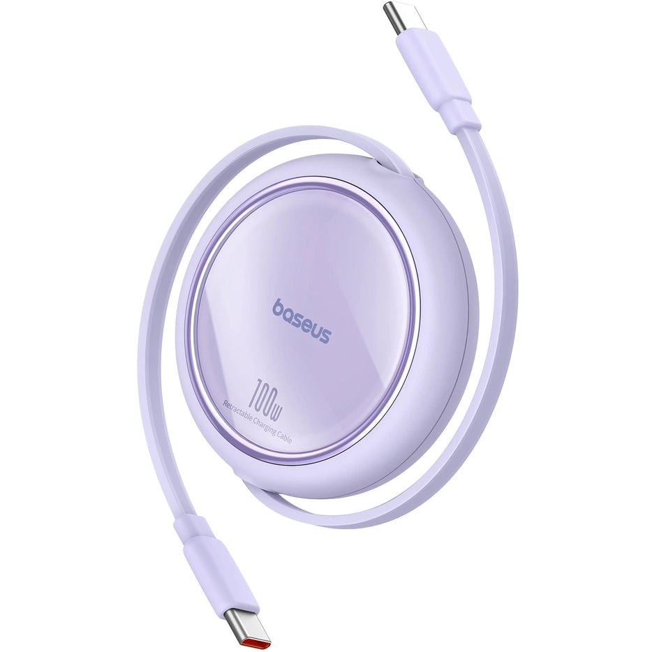 Baseus Free2Draw Mini USB-C auf USB-C Verlängerungskabel, 100W, 1m, Violett