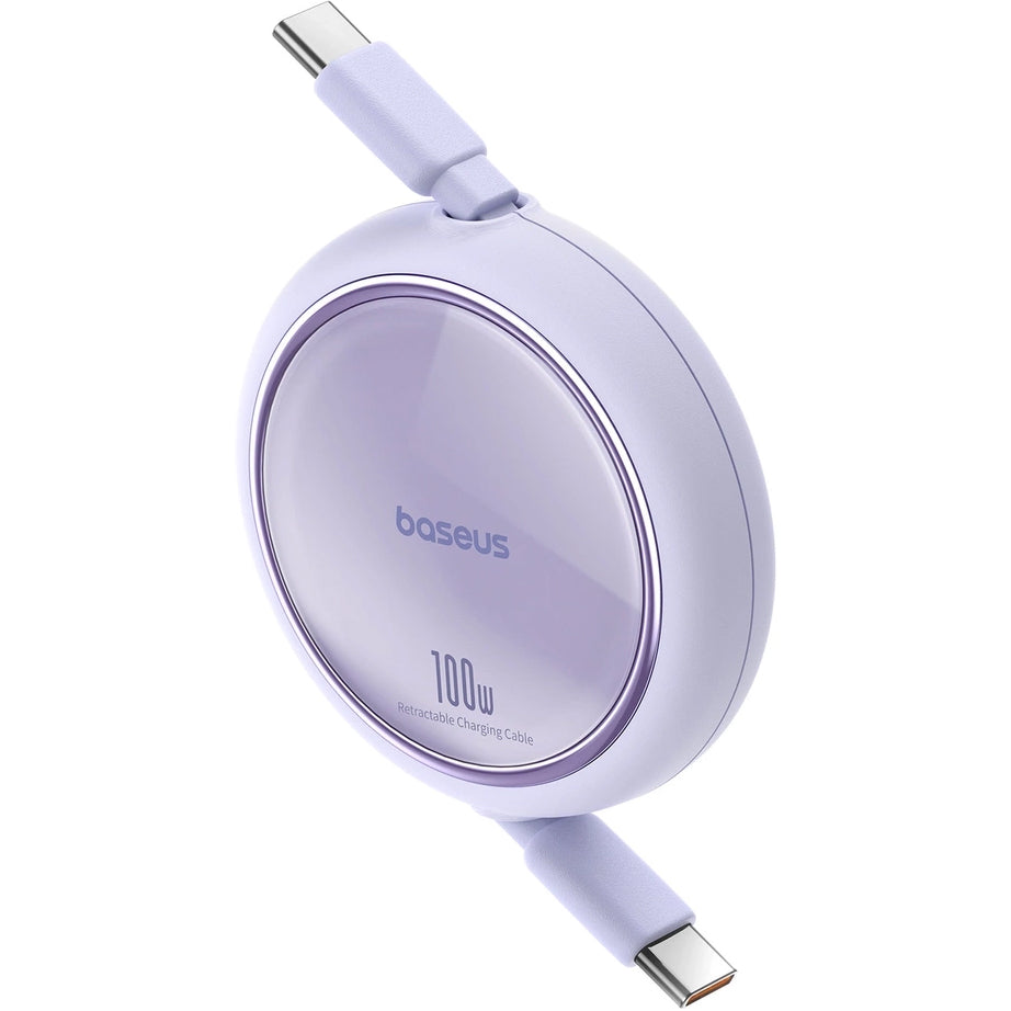 Baseus Free2Draw Mini USB-C auf USB-C Verlängerungskabel, 100W, 1m, Violett