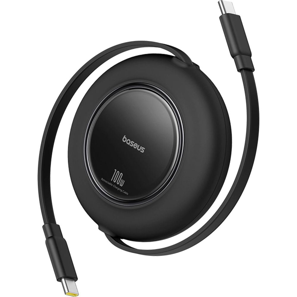 Einziehbares Kabel USB-C zu USB-C, 100W PD, Baseus Free2Pull, 2 m, Schwarz