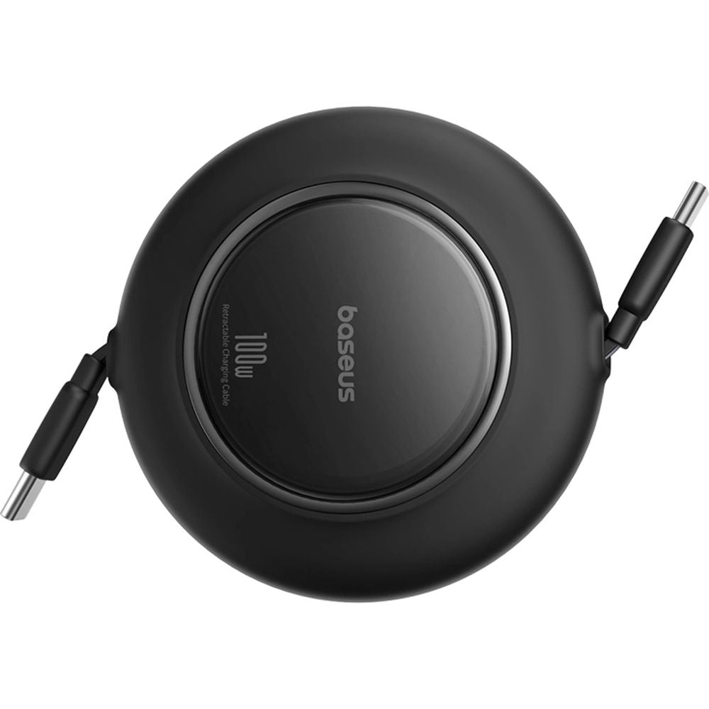 Einziehbares Kabel USB-C zu USB-C, 100W PD, Baseus Free2Pull, 2 m, Schwarz