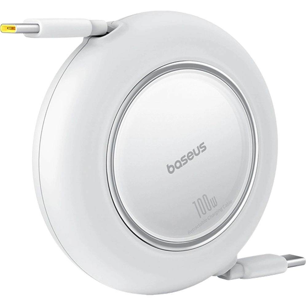 Einziehbares Kabel USB-C zu USB-C, 100W PD, Baseus Free2Pull, 2 m, Weiß