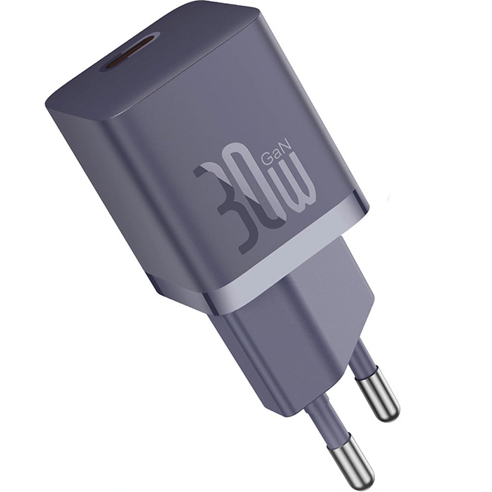 Netzladegerät 30W, 1x USB-C, Baseus GaN5 Fast Charger Mini, Violett