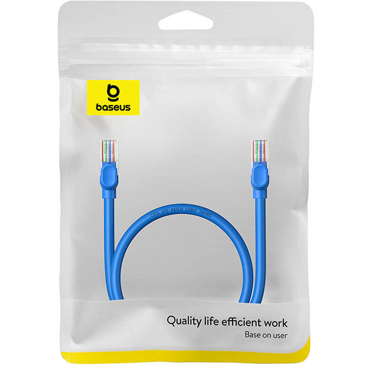 Netzwerkkabel Ethernet Baseus High Speed Cat6 RJ45, 1000 Mbps, 0,5 m, Blau
