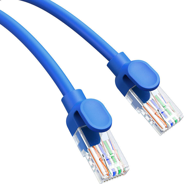 Netzwerkkabel Ethernet Baseus High Speed Cat6 RJ45, 1000 Mbps, 0,5 m, Blau