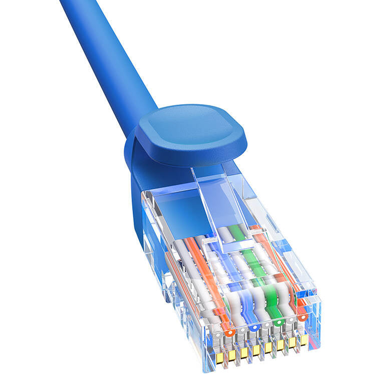 Netzwerkkabel Ethernet Baseus High Speed Cat6 RJ45, 1000 Mbps, 0,5 m, Blau