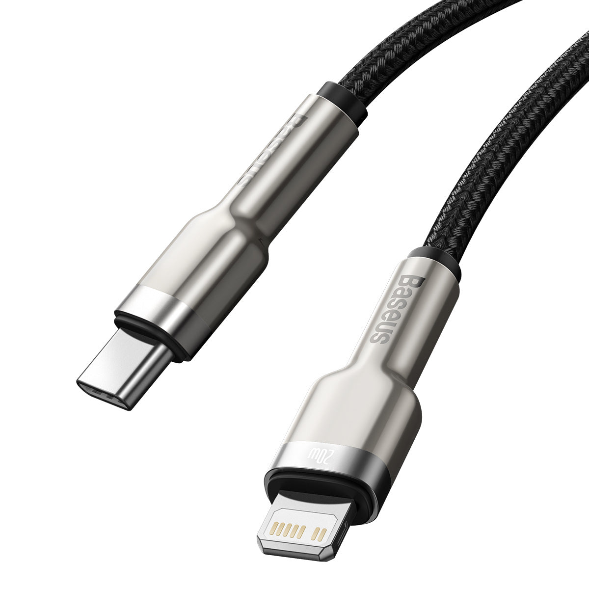 Baseus Cafule Metal USB-C für Lightning 20W 25 cm, Schwarz