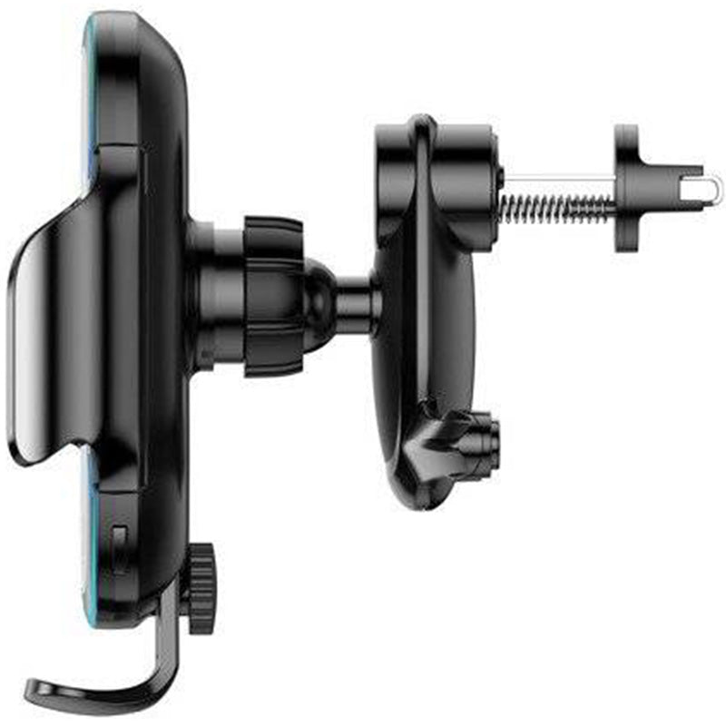 Autohalterung mit Qi-Aufladung für Windschutzscheibe / Armaturenbrett / Lüftungsöffnungen, Baseus Light Electric Holder 15W, Schwarz