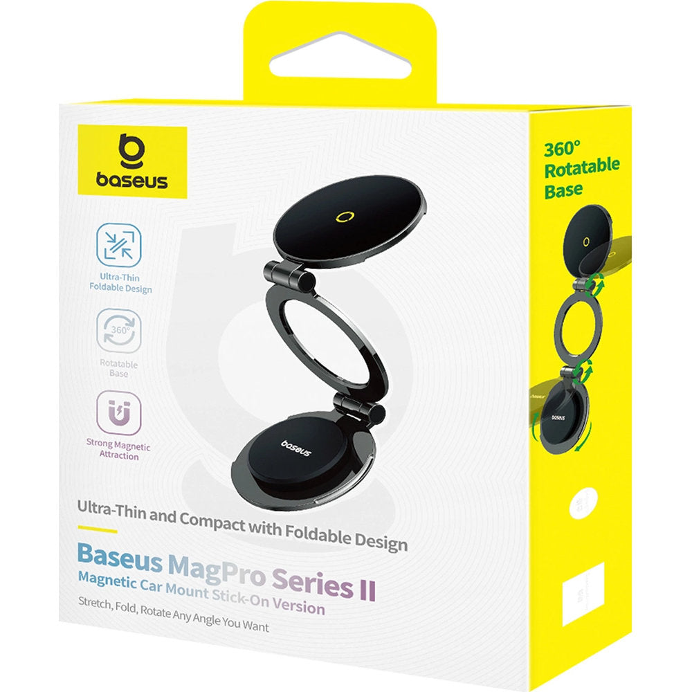 Magnetische Handy-Halterung mit MagSafe für Armaturenbrett, Baseus BS-CW06 MagPro Series II, Schwarz
