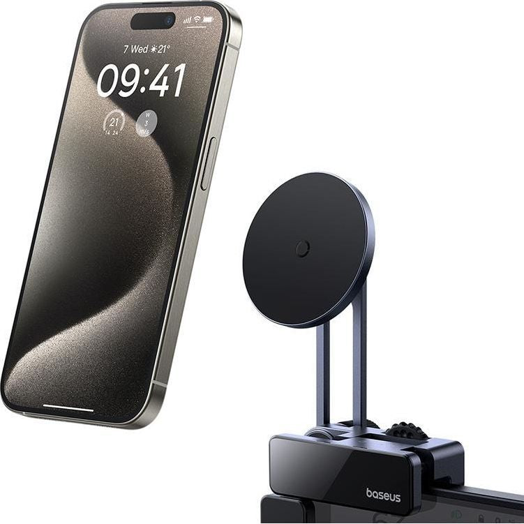 Magnetische Autohalterung für Multimedia-Bildschirme, Baseus MaxView mit MagSafe, Grau