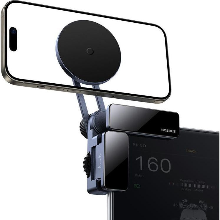 Magnetische Autohalterung für Multimedia-Bildschirme, Baseus MaxView mit MagSafe, Grau