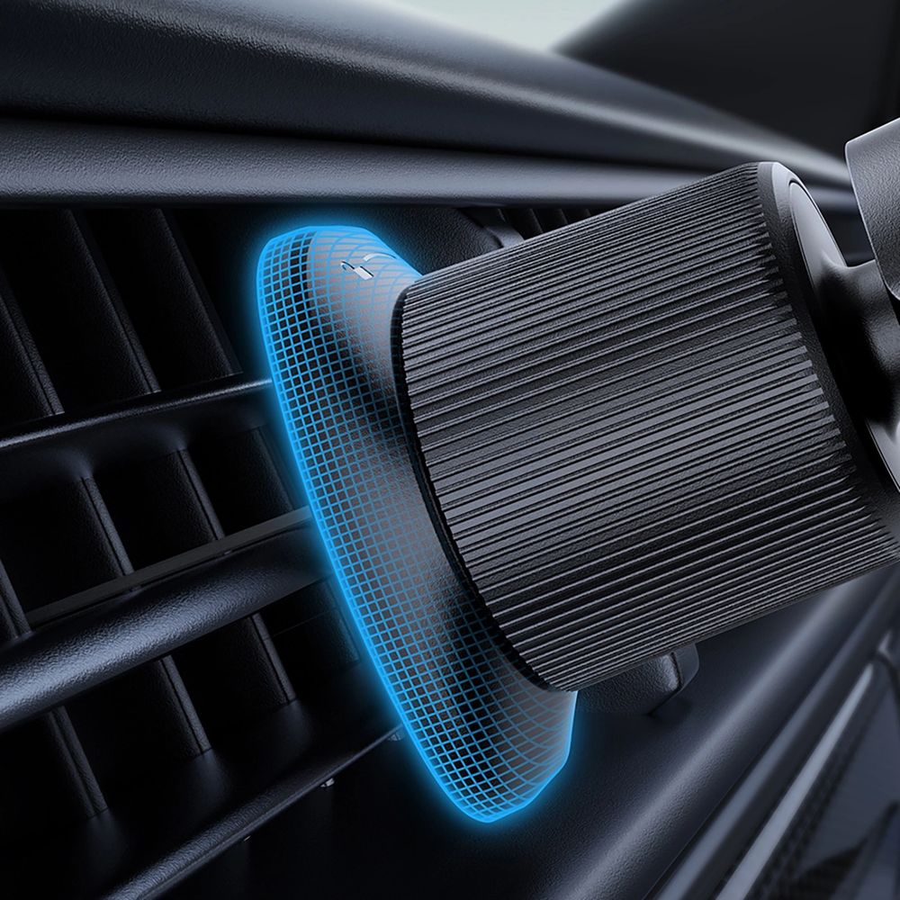 Schwerkraft Autohalterung für das Handy zu den Lüftungsgitter, Baseus Metal Age Go, Grau und Schwarz