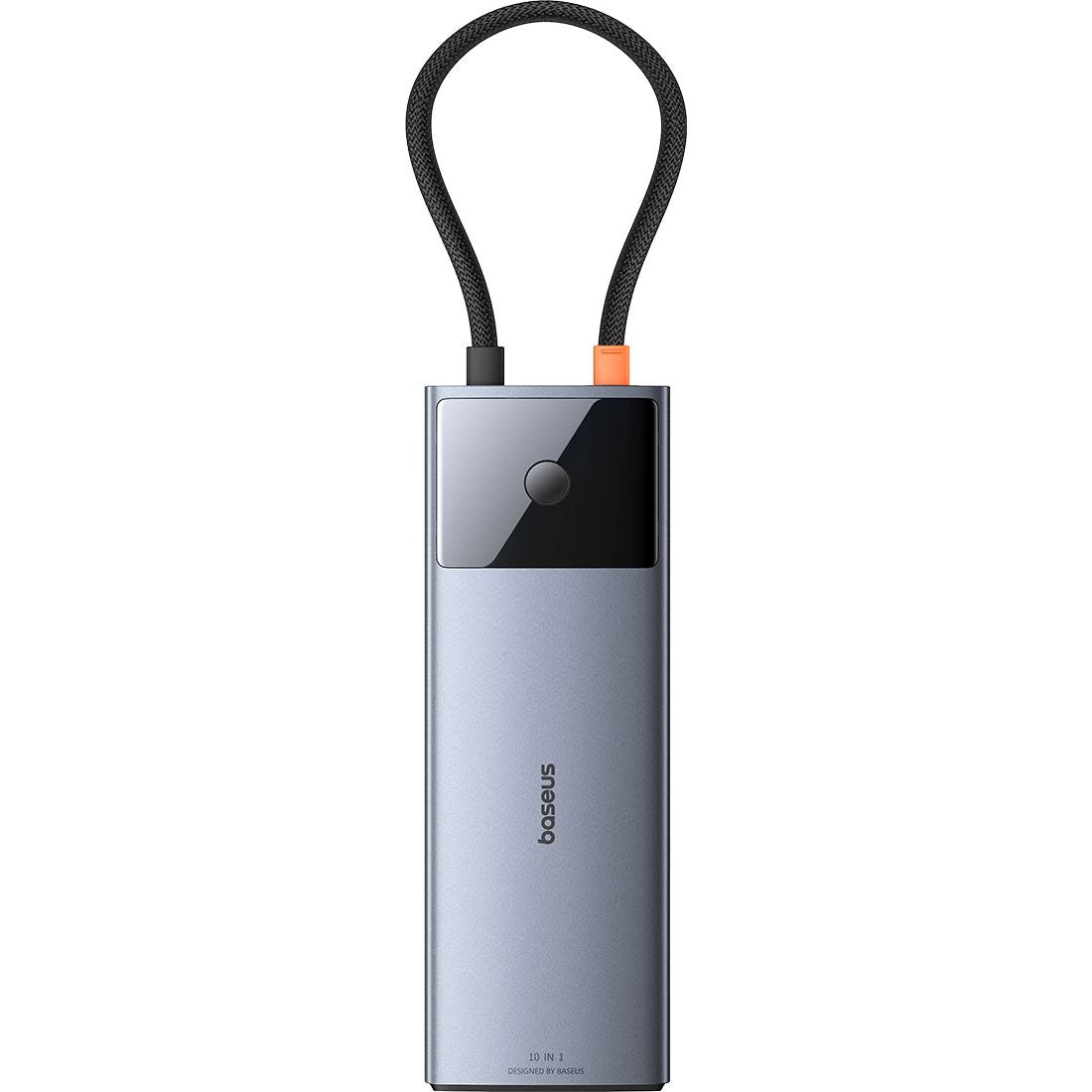 Hub, Adapter Baseus Metal Gleam Series II USB-C 10in1, 20 cm, Grau