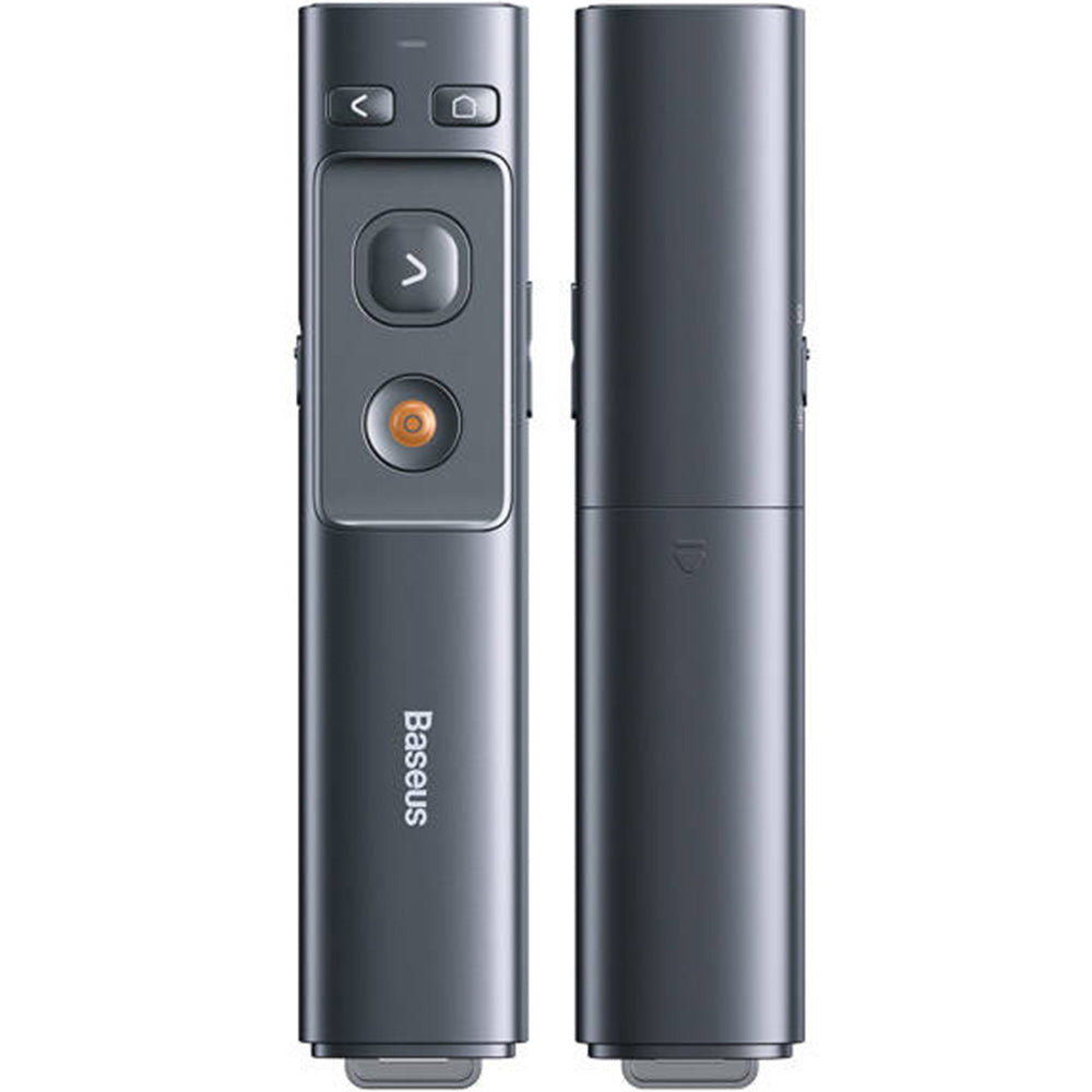 Laserpointer, kabellos / Fernbedienung für Präsentationen, Baseus Orange Dot, 100 m, 2.4 GHz, Grau