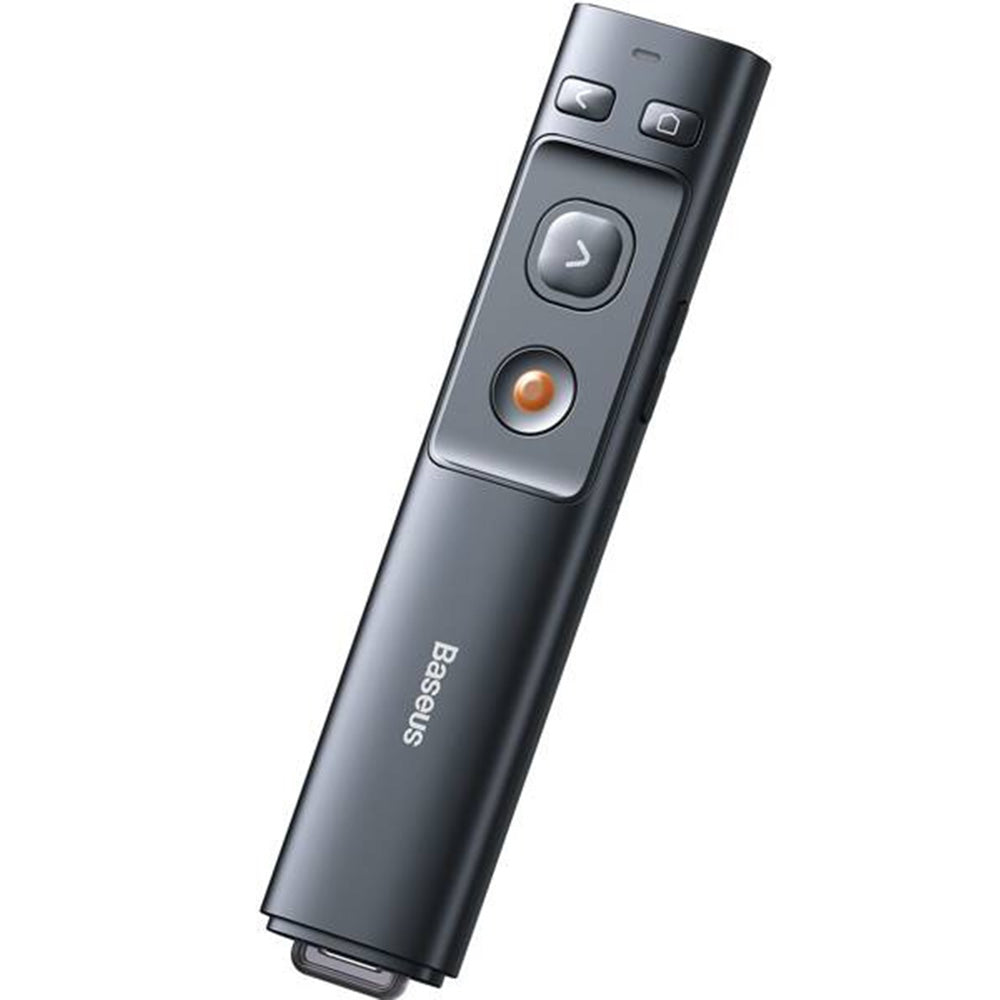 Laserpointer, kabellos / Fernbedienung für Präsentationen, Baseus Orange Dot, 100 m, 2.4 GHz, Grau