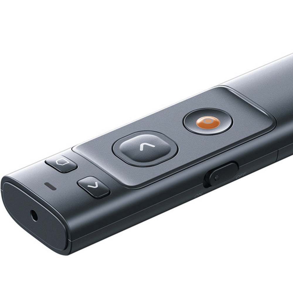 Laserpointer, kabellos / Fernbedienung für Präsentationen, Baseus Orange Dot, 100 m, 2.4 GHz, Grau