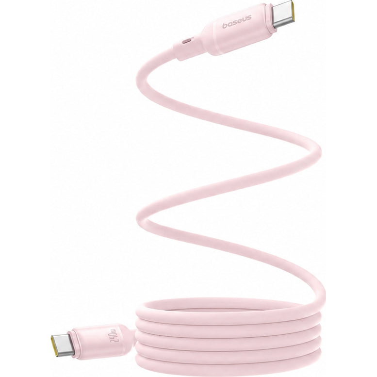 Magnetkabel USB-C zu USB-C, PD 240W, 5A, 480 Mb/s, 1m, Baseus PicoGo, Rosa