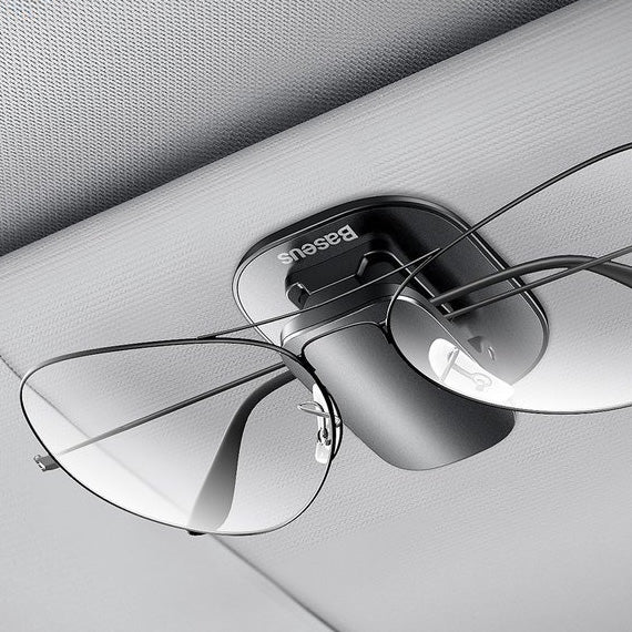 Autohalterung, Brillenclip Baseus Platinum Vehicle, mit doppelseitigem Klebeband befestigt, Schwarz