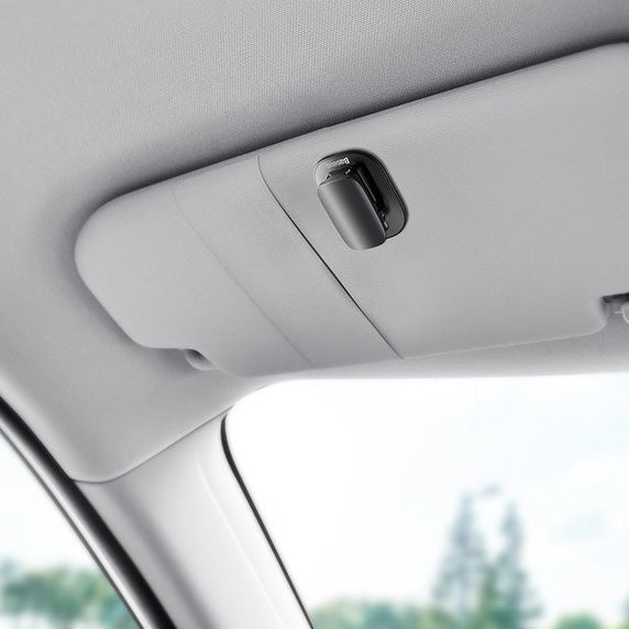 Autohalterung, Brillenclip Baseus Platinum Vehicle, mit doppelseitigem Klebeband befestigt, Schwarz